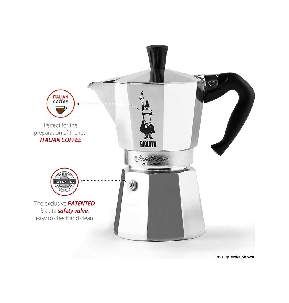 Bialetti Moka Express Aluminum Coffee Maker